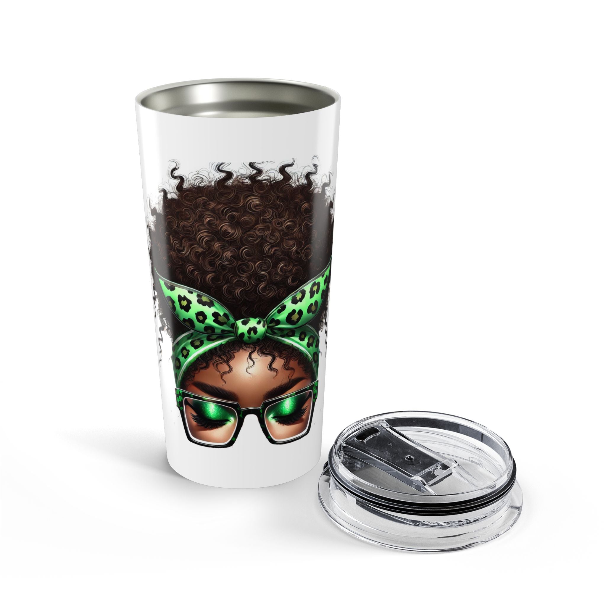 Virgo Afro Girl 20oz Tumbler – Zodiac Coffee Travel Mug