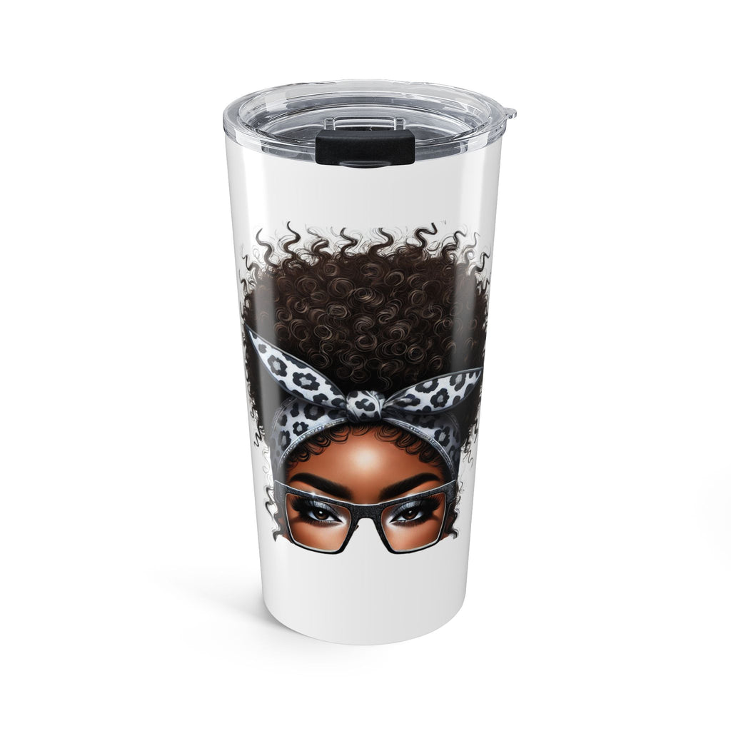 Cancer Zodiac 20oz Tumbler — Curly Afro Woman Design
