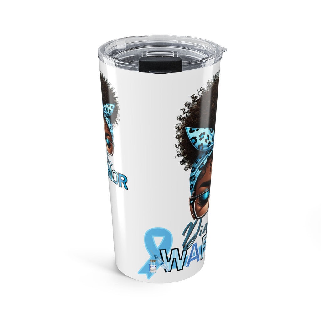 20oz Awareness Tumbler — Blue Ribbon Mom/Warrior Design