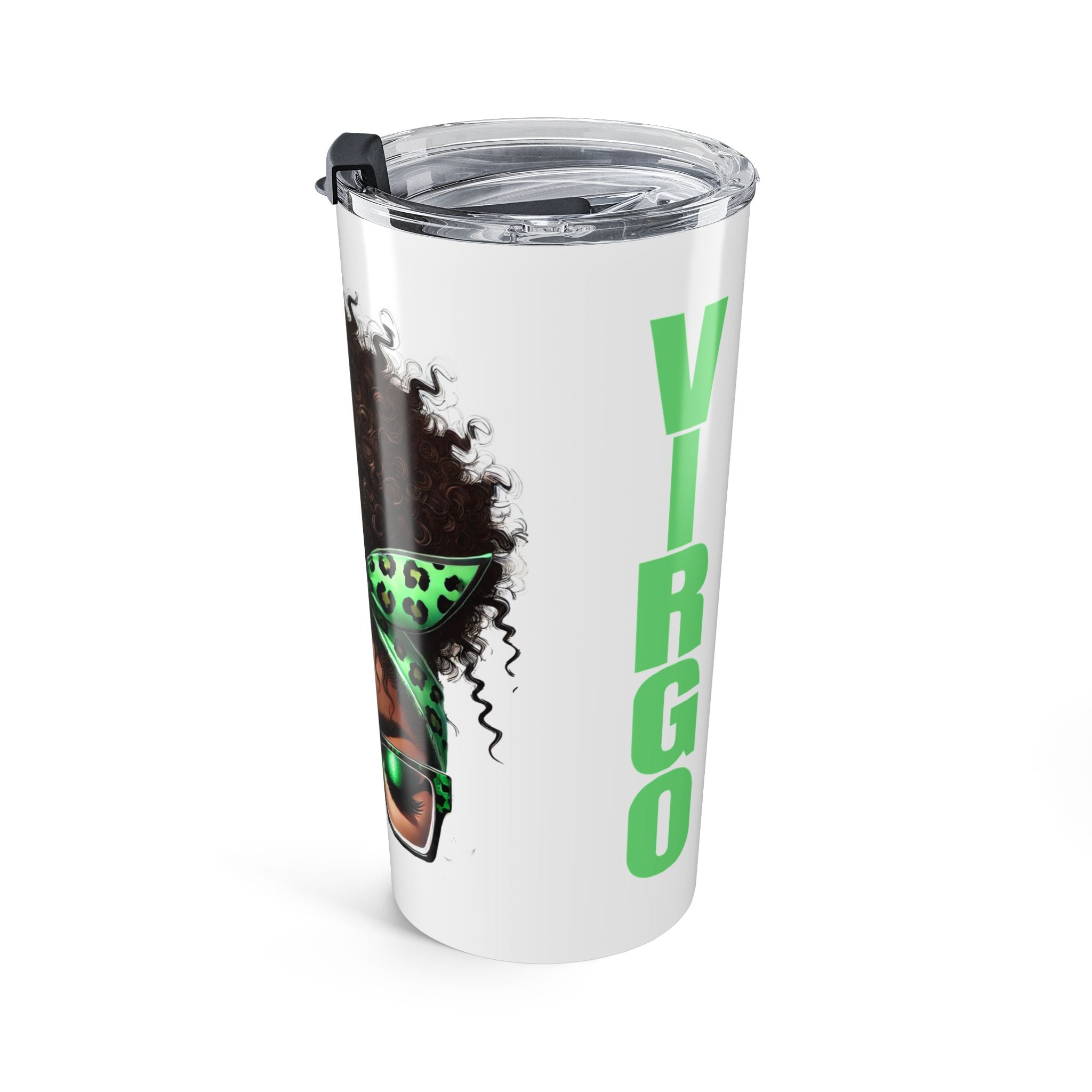 Virgo Afro Girl 20oz Tumbler – Zodiac Coffee Travel Mug
