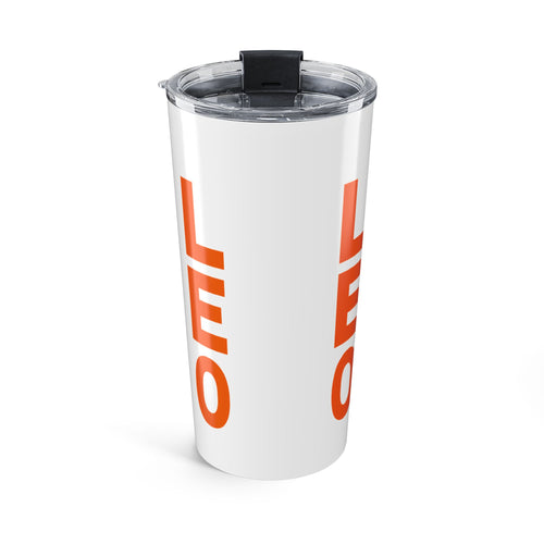 20oz Afro Girl Tumbler — Leopard Headwrap Travel Cup