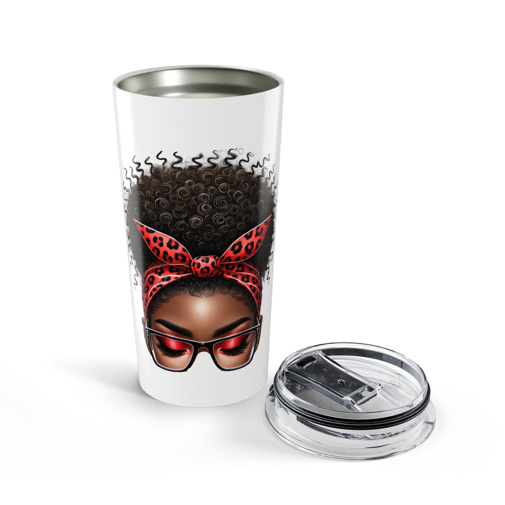 Aries Afro Girl 20oz Tumbler — Zodiac Coffee Travel Cup