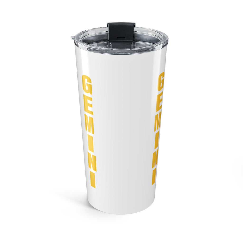 Gemini Tumbler 20oz — Leopard Headwrap Afro Travel Mug