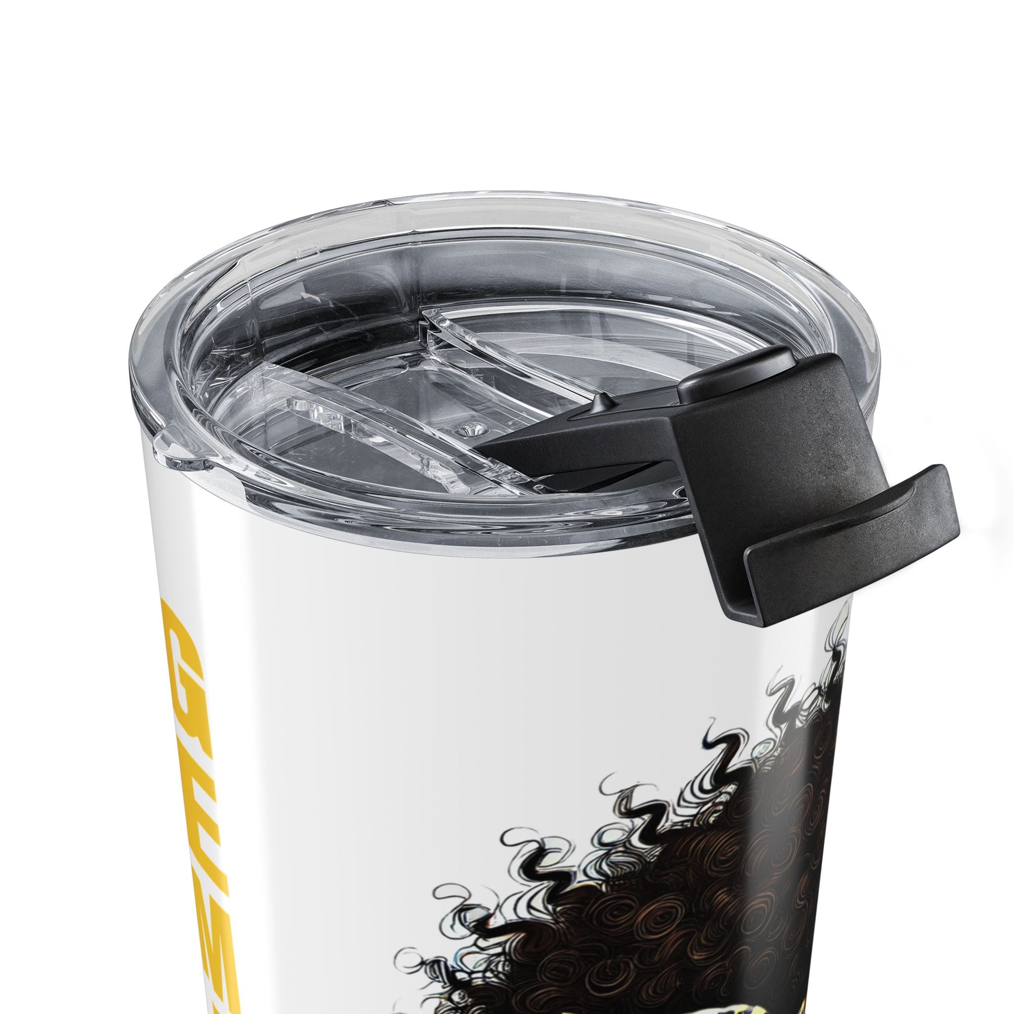 Gemini Tumbler 20oz — Leopard Headwrap Afro Travel Mug