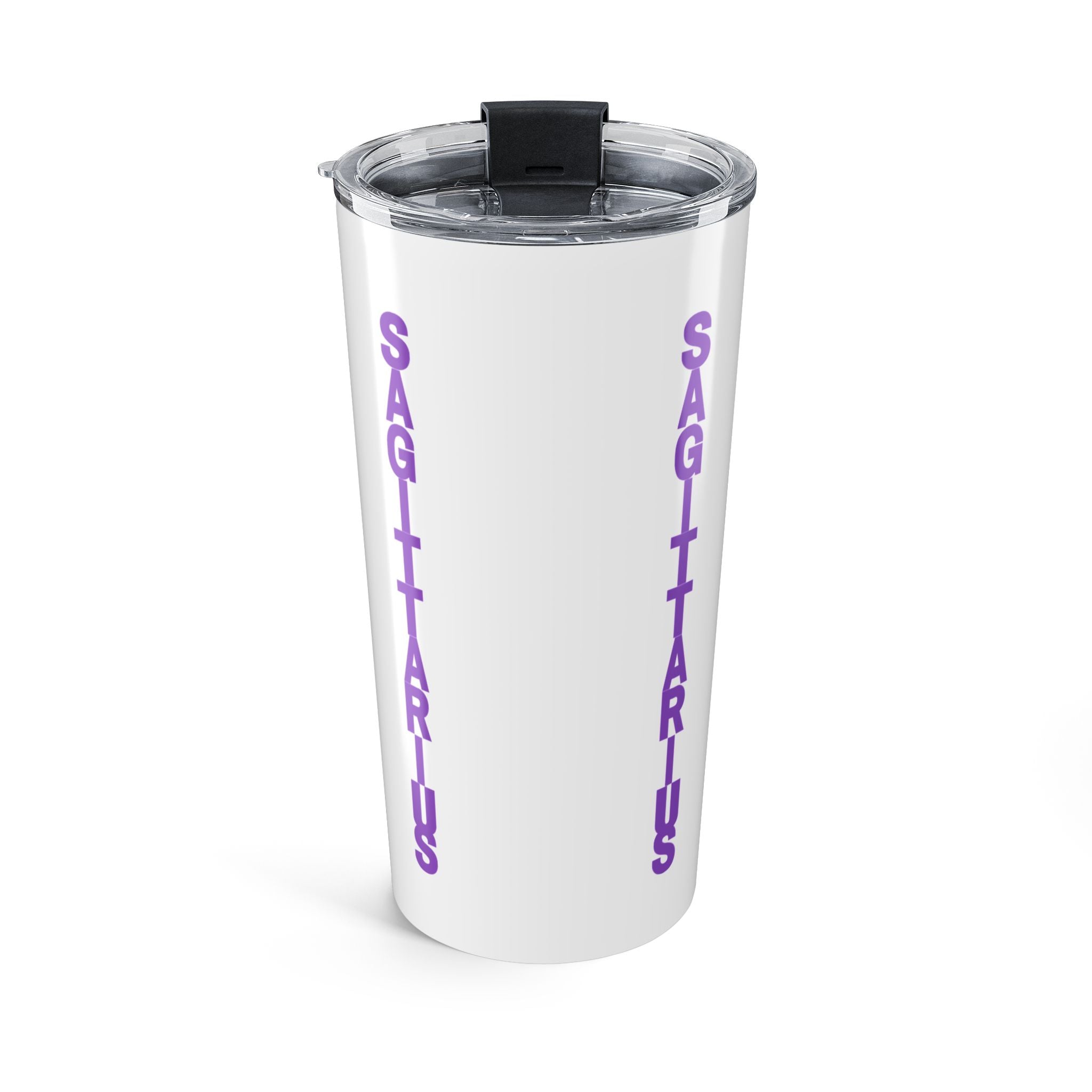 20oz Tumbler - Purple Afro Sagittarius Design