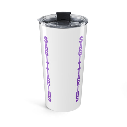 20oz Tumbler - Purple Afro Sagittarius Design