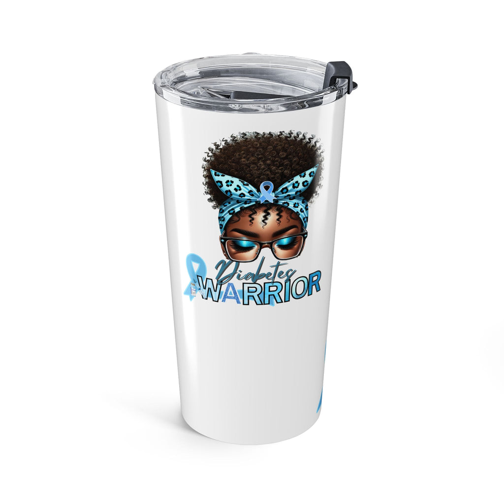 20oz Awareness Tumbler — Blue Ribbon Mom/Warrior Design